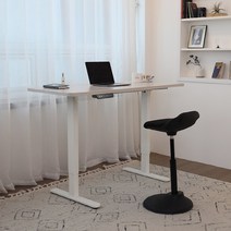 전동식 높이조절 모션데스크 1400mm 스탠워크 FDE1400 오크색상, 엔틱