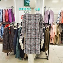 크로커다일레이디 세련되고 멋스러운 샤트렌 트위드 체크 원피스 뉴코아 인천점