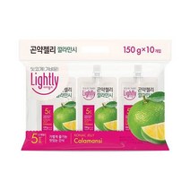 청정원 달달구리 라이틀리 곤약젤리 깔라만시 간편식 150g 10개입 쫀득쫀득 야식 어른 회사간식, 6세트