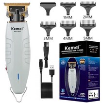 Kemei KM-1931 남성용 전문 헤어 클리퍼 이발사 트리머 레트로 복고풍 엔틱 부처님 무선 엣지 전기 커팅 머신, 03 with box