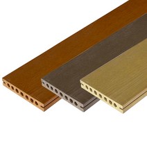 [파이버데크] 25T 프리미엄 중공형 합성목재 친환경 합성데크 인조목 방부목 화이버우드, Gold