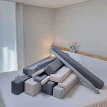 노틈 침대틈새쿠션 침대벽 틈새막이 침대사이, 180, 20X20, 그레이