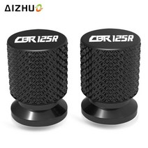 혼다 CBR125R R 2004-2020 2019 용 오토바이 액세서리 CNC 알루미늄 타이어 밸브 휠 에어 포트 커버 캡, 06 Gold CBR125R LOGO