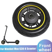 ninebot max G30-X KickCooter의 새로운 10인치 전동 슬라이더 앞바퀴 진공 카메라 타이어 브래킷 60/70-6.555 psi, 검정색, 미국