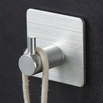 스탠후크 강력접착고리 앞치마 마스크보관걸이 벽에붙이는고리 욕실청소도구걸이, 14mm