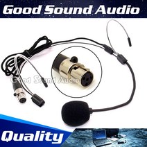 아이돌마이크 가수마이크 mini xlr 4 핀 ta4f 이중 이어훅 헤드 착용 헤드셋 마이크 shure 무선 시스템용 헤드 마운트 마이크 헤드밴드 microfone, 슈어와 호환