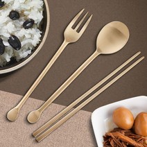 어린이둥근꼬리세트 놋수저 유기포크 방짜유기 숟가락, 단품
