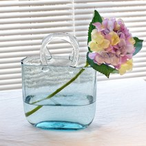 가방모양 수족관 어항 구피분양 블랙난주 화병 손바구니 꽃꽂이 유리그릇 선반 거실 소형