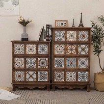 복고풍 프로방스 서랍장 수납장 카페 인테리어 가구, 10-A 베이킹 컬러