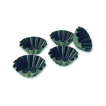 매트퍼 10 플루티드 눌러 붙지 않는 브리오슈 몰드 베이킹 틀 12팩