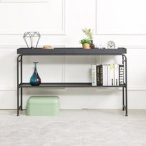 벨루나 2단 스틸 콘솔, 블랙