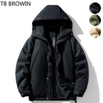 TB BROWIN S-3XL 스키복 환절기 오리털 파카