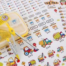 네임코코 프리미엄 방수네임스티커 어린이집 유치원 준비물 빅사이즈, PS15-스트롱프렌즈, A3, 투명