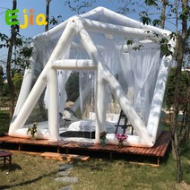 3/4m 하우스 호텔 레스토랑 상업 투명한 아름다운 별이 빛나는 삼각형 풍선 버블 룸 텐트, [01] 3m diameter, [02] White  with Pump