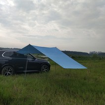 차박 꼬리텐트 차박용 도킹 텐트 쉘터 직접 공급 자동차 양산 사이드 퍼 골라 야외 캠핑, 하늘색 440200cm