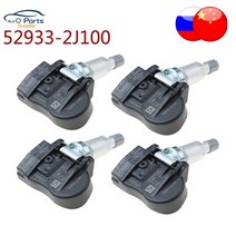 4pcs 52933-2j100 529332j100 기아 쏘렌토 2017 2018 용 현대 베르나 솔라리스 용 새로운 tpms 휠 타이어 압력 센서