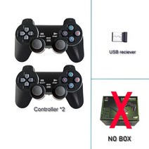 오락기 레트로 옛날오락기 가정용 오락실 게임기 더블 무선 컨트롤러 비디오 게임 콘솔 GD10 게임스틱 24G PS1 PSP용 4K 40000 128 64GB, Game handle