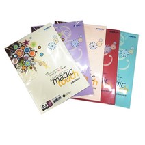 삼원 매직터치 머메이드 칼라용지 A4용지 180g 10매입 엠보색지 칼라수입지 아트지, M39 연청색