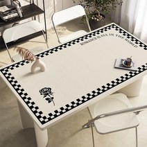 가죽 식탁매트 식탁 테이블 책상 보호필름 유리대용 가죽 방수 식탁매트, 90x90cm, F