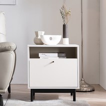 휴이 다용도 협탁 겸 사이드 수납장 500, 민트+다크그레이