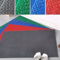 간편 조립분리 크기조절 물빠짐 현관조립매트 논슬립 내구성 발판매트 업소용현관매트 학교, 그린