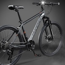 MTB 산악자전거 24인치 8단변속 디스크브레이크 성인자전거 남녀 출퇴근용 대학생용, 핑크