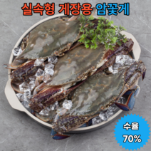 국산 게장용냉동꽃게 암게꽃게 급냉 암꽃게 1kg 2kg 3kg, 게장용 암꽃게 1kg[3-5마리]