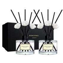 시즈넬 블랙라벨 선물세트 디퓨저 미니로즈 200ml x 2세트, 자스민향