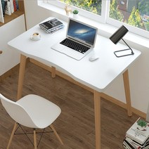 심플한 서재 컴퓨터 테이블 1인용 학생 공부방 미니 슬림한 책상, 베이지