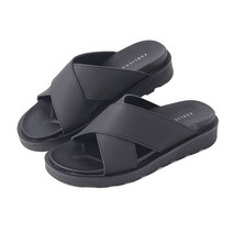 바이시유 남성슬리퍼 X자 스트랩 키높이 슬리퍼 여름 샌들 캐주얼 남자 신발