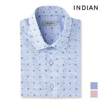 [INDIAN] 올오버 프린트 마함유 폴리혼방 셔츠_MITNSVM3211