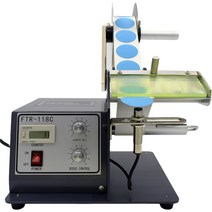 라벨지분리 자동 휴대용 필링기 바코드 컷팅기, 01.검은색, 01.투명 원형 스티커 20mm