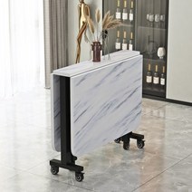 듀얼폴딩책상 원룸 책상 테이블 거실 공부 접이식 간이 공간활용 노트북 선반형 독서 슬림, 화이트  120x80x75CM