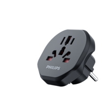 필립스(PHILIPS) 여행용 소켓 다기능 변환 플러그 변환기 돼지코, 3개