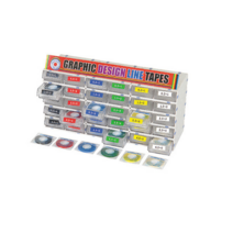 라인 테이프 2.5mm 청색 미술용 건축용 마스킹 커버링