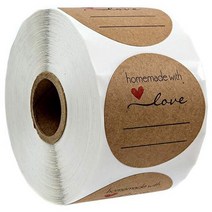 라벨기 귀여운 프린팅 라벨 미니 레드 러브 하트 수제 스티커 빈티지 크래프트 DIY 성격 채우기 빈 컷 얇은 소재 선물 포장, 01 1 inch-50pcs