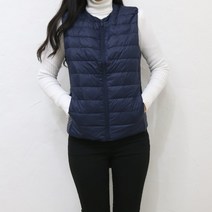 경량 패딩 조끼 오리털100 덕다운 점퍼