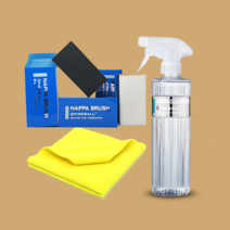 파이어볼 나파브러쉬 알칸타라 스웨이드 세차 브러시 가죽 실내 다용도 타월, 2.파이어볼 나파브러쉬 세트