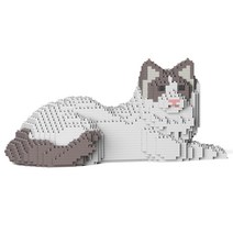 [제카] 랙돌 - 프리미엄 고양이 블럭 - JEKCA, 7. 앉은 랙돌 (미티드)