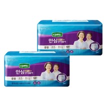 편한 하루 디펜드 안심플러스 언더웨어 성인기저귀 중형 18매X2팩