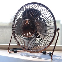 빈티지 엔틱철제선풍기 USB선풍기 탁상용선풍기 메탈, 6inch