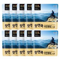이지밥 핫앤쿡 라면애밥 사골 비화식 발열도시락, 10개, 100g