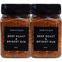 Pickle & Spice 피클 앤 스파이스 비프 바베큐 로스트 브리스킷 미트 럽 250g x 2병