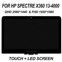 [해외] HP SPECTRE X360 1340 FHD 1920*1080 모니터 및 QHD 2560*1440 디스플레이 LCD 화면 디지타이저 터치 스크린 어셈블리 패널, 1920x1080 30pin