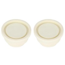 GHSHOP 2 조각 Inground 수영장 사다리 고무 범퍼 사다리 엔드 캡 교체, 하얀색, 바닥 직경 39mm