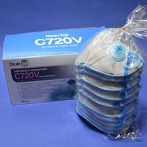 크린탑 안면부여과식 방진마스크 2급 C720VB 8390936 활성탄 분진 미스트 냄새 에버그린마스크