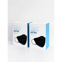 국내생산 피부트러블 없는 바디앤 KF94 새부리형 마스크 대형 50매, 블랙 1+1