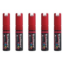 MITSUBISHI Pencil 미쓰비시 연필 펜 블랙 보드 POSKA BOLD CORE RED 5 HAKO PCE2508K1P.15, 1개, 상품명참조