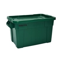 러버메이드 브루트 토트박스 75L 다크그린 녹색 캠핑박스 리빙박스, 1개