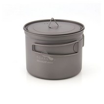 TOAKS 티타늄 캠핑 포트 및 컵 (375ml 450ml 550ml 650ml 700ml 750ml 800ml 900ml 1100ml), 900ml D115